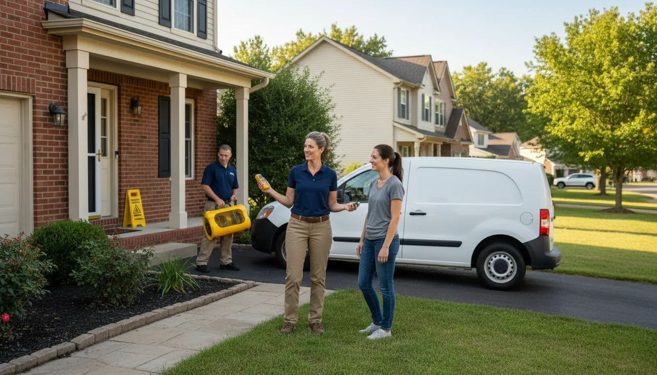 Residential water damage restoration in Lexington, MS